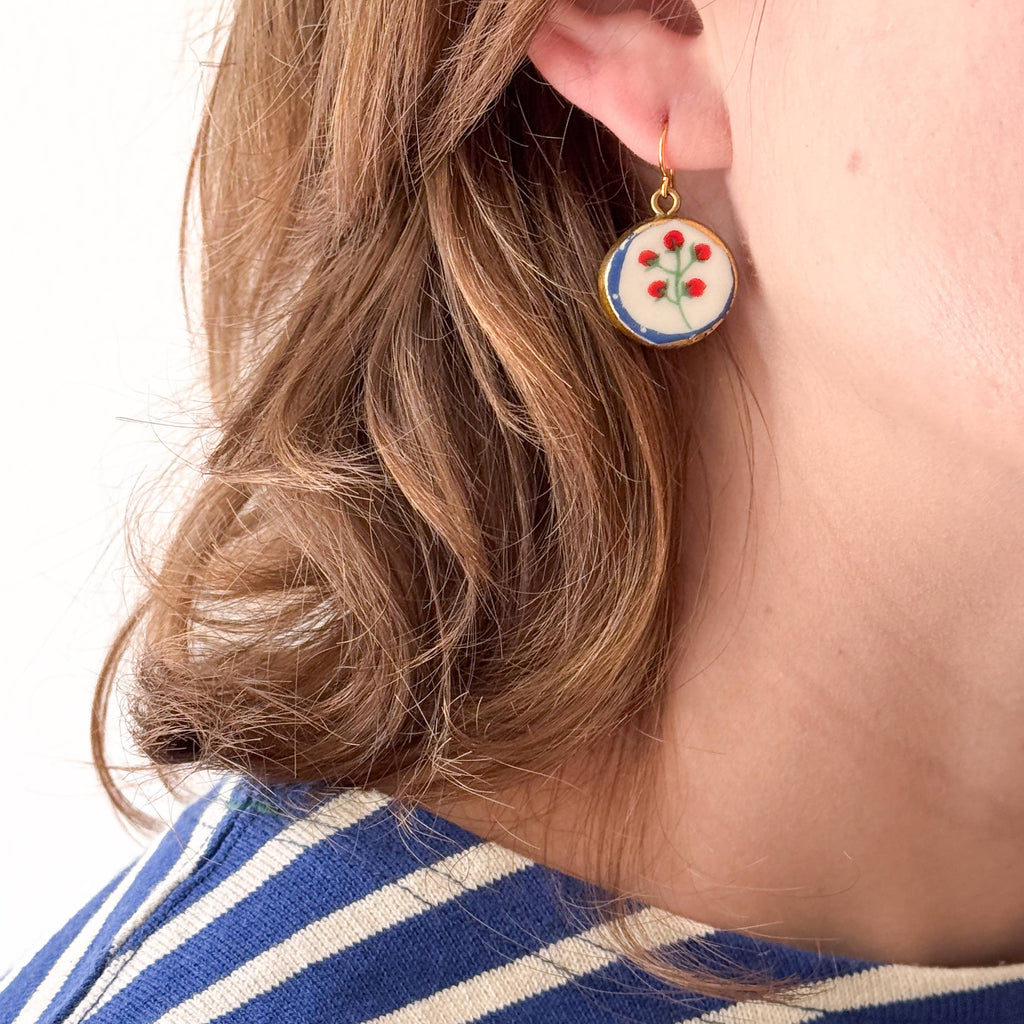 Cherry Tomato Drop Earrings