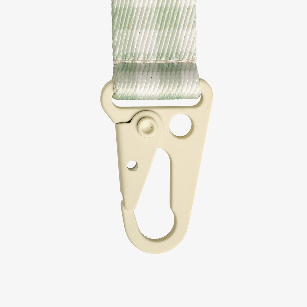 Green Gingham - Keychain Clip
