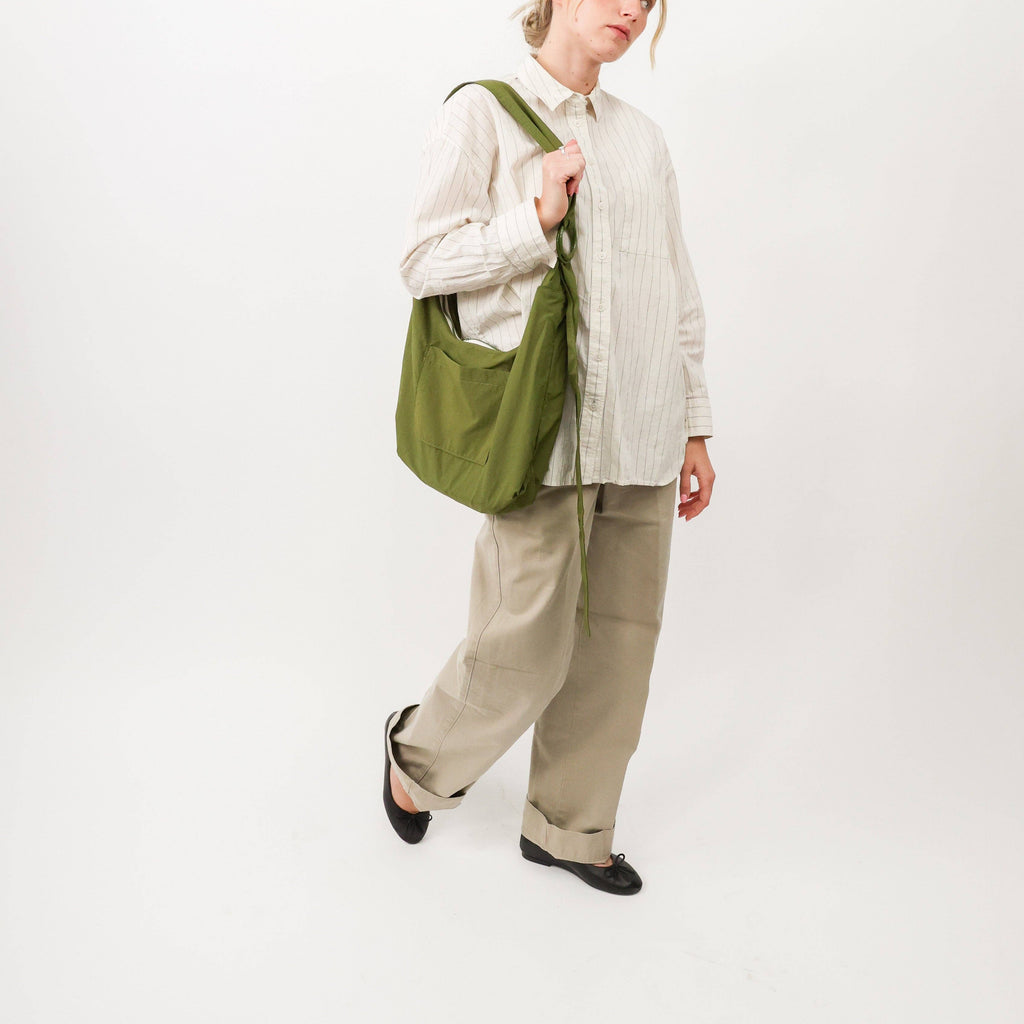 Olive - Small Slouchy Shoulder Bag
