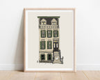 Brooklyn Brownstone Art Print: Goose on Stoop, New York City