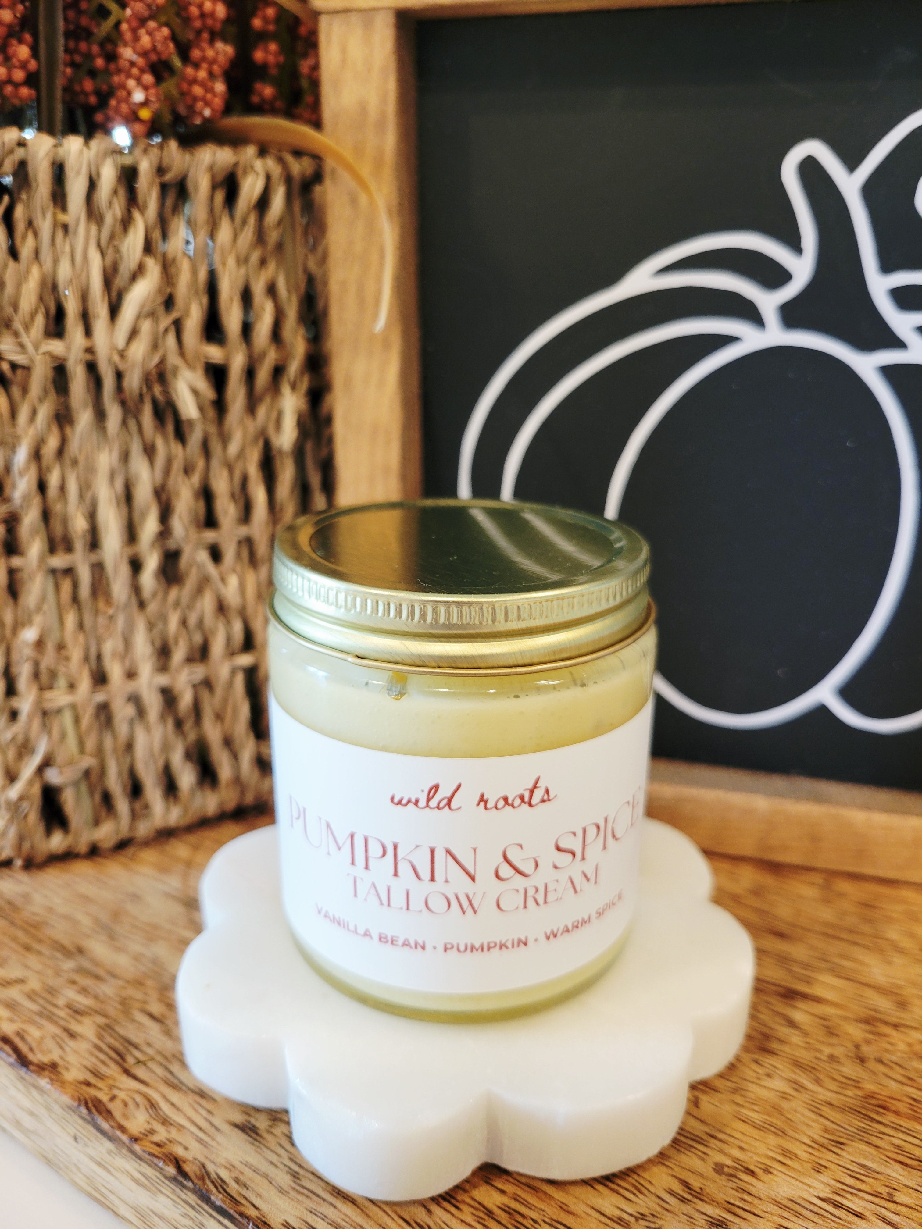 Pumpkin & Spice Tallow Cream | 4oz