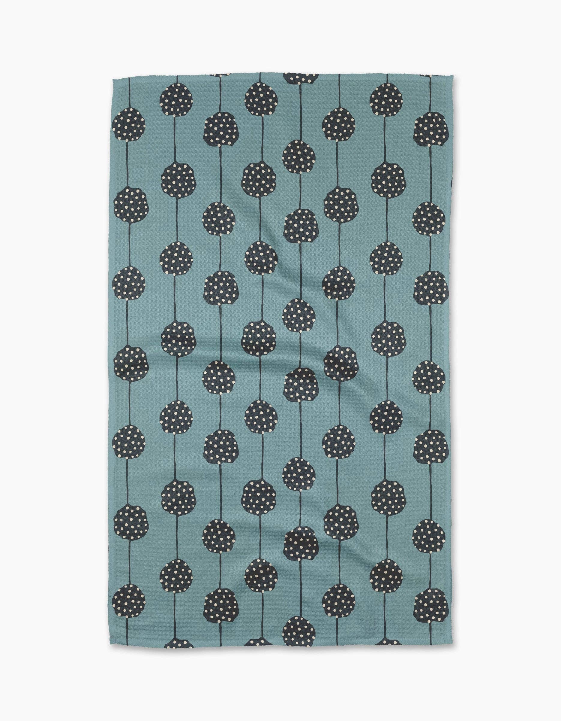 Geometry Polka Dot Garland Tea Towel