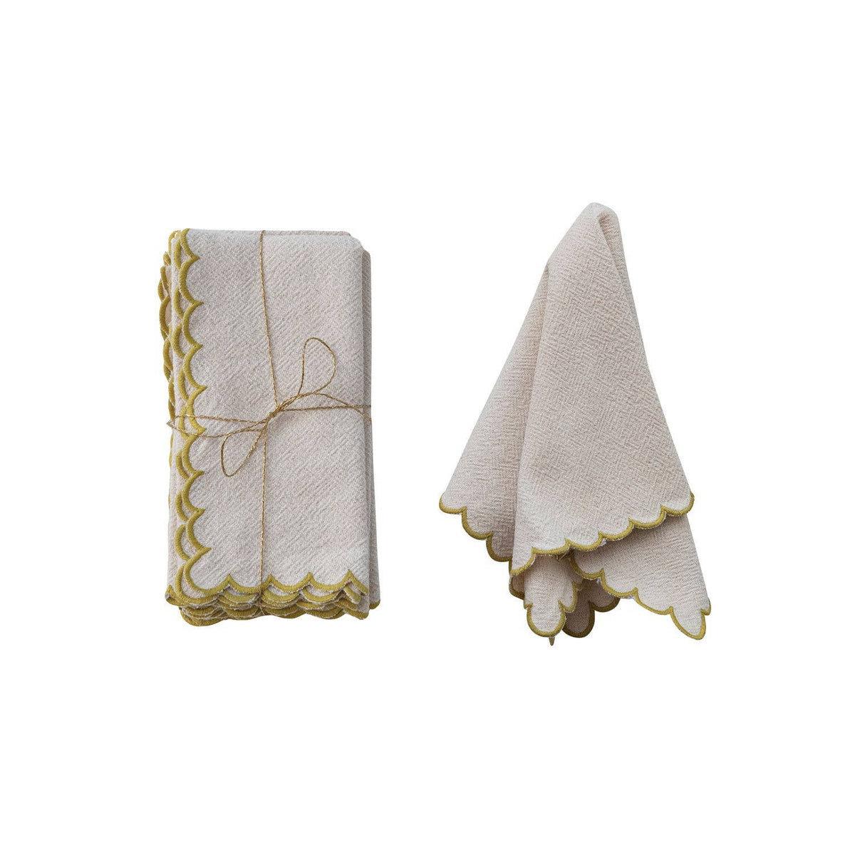 Cotton Scalloped Napkins