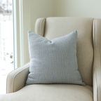 June In Blue -  18" Pillow Cover