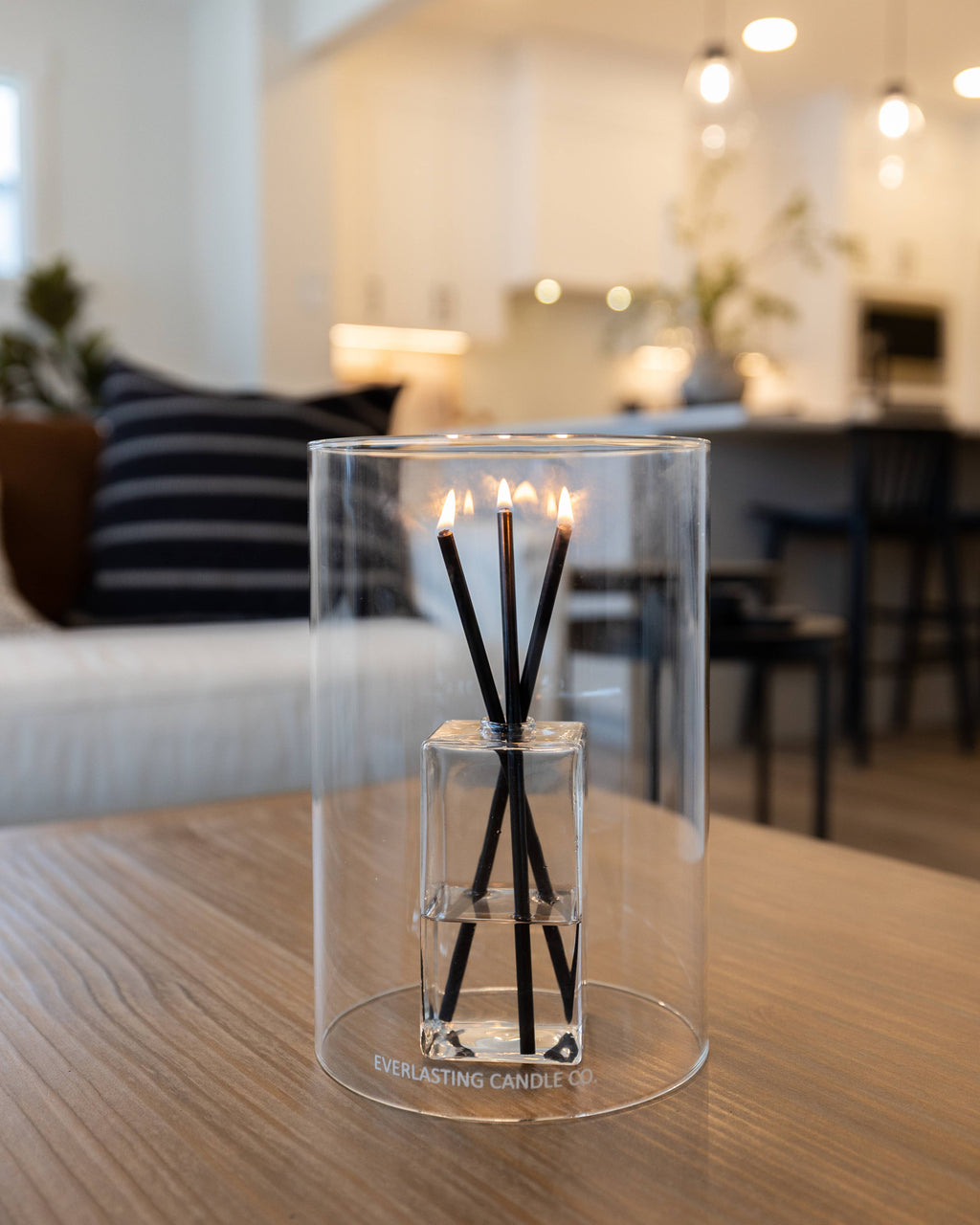 Glass Hurricane Vase for Candles – Clear