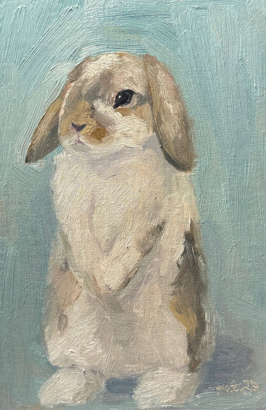 "Shy Bunny": 5x7