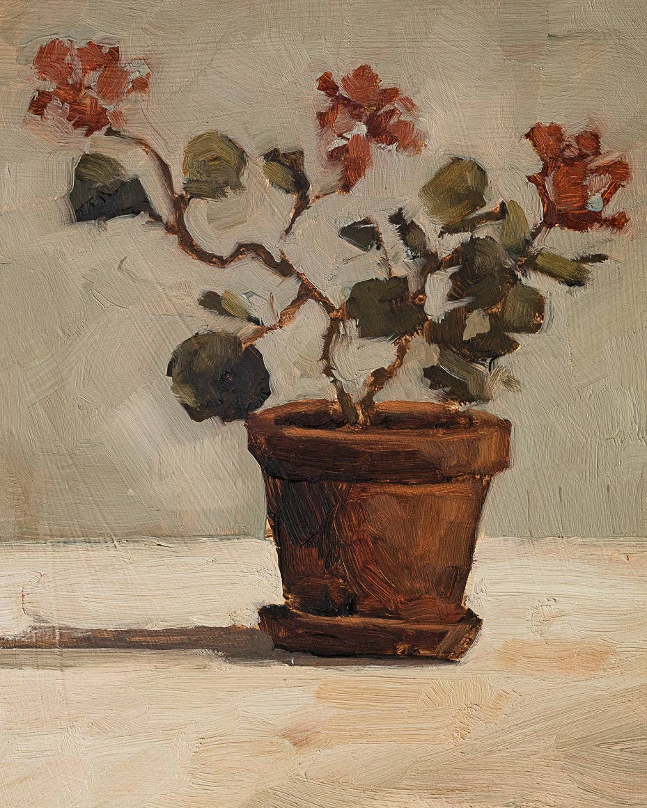 Geranium Sketch 1 Print