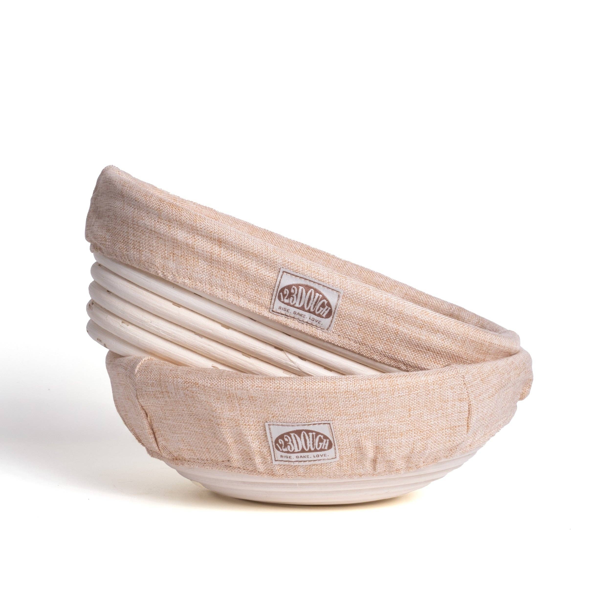 8.6" Round Proofing Bread Basket with Liner