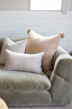June In Tan Lumbar - 12x20" Pillow Cover