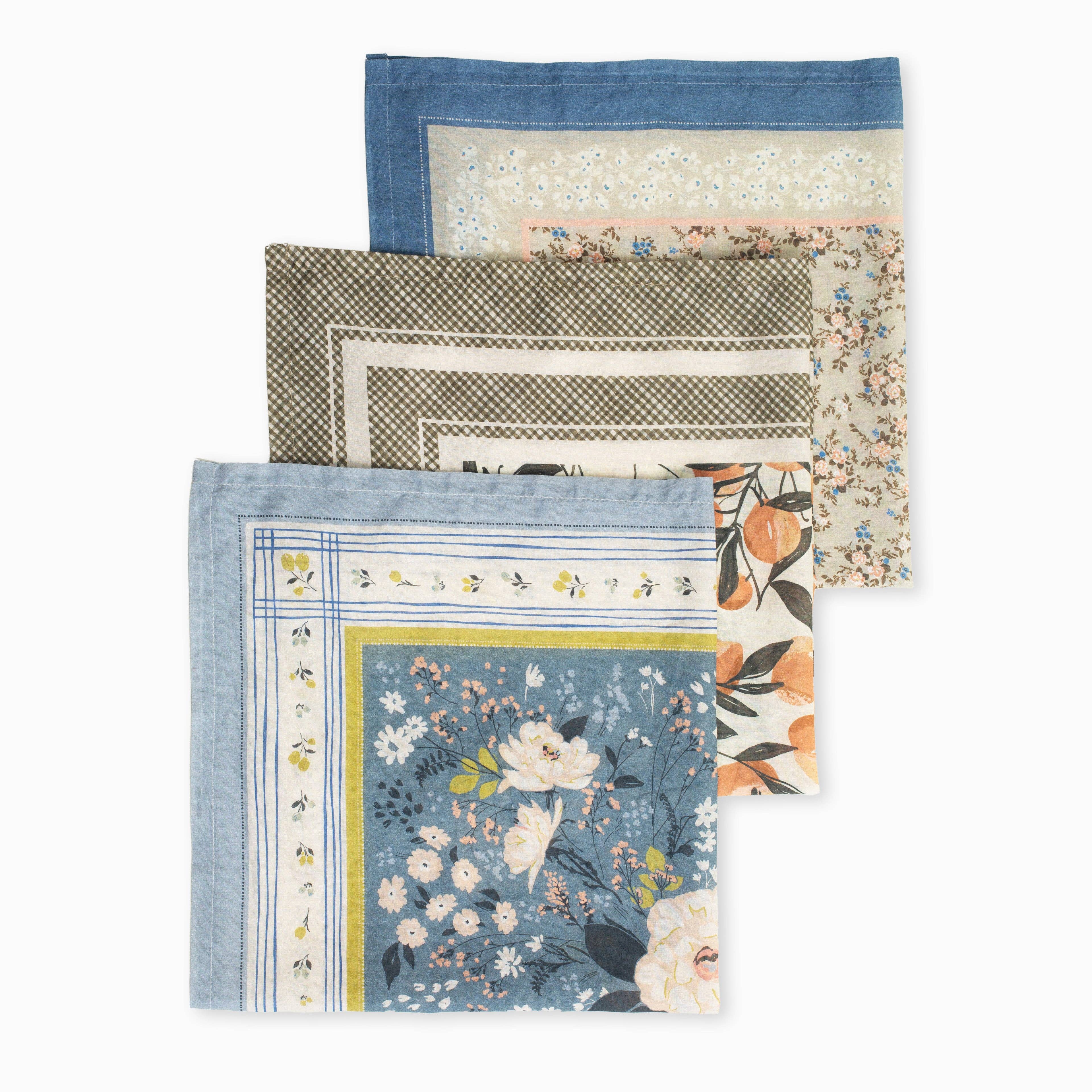 Flutterby Bandana | Afternoon Sonnet - Green Ditsy Floral