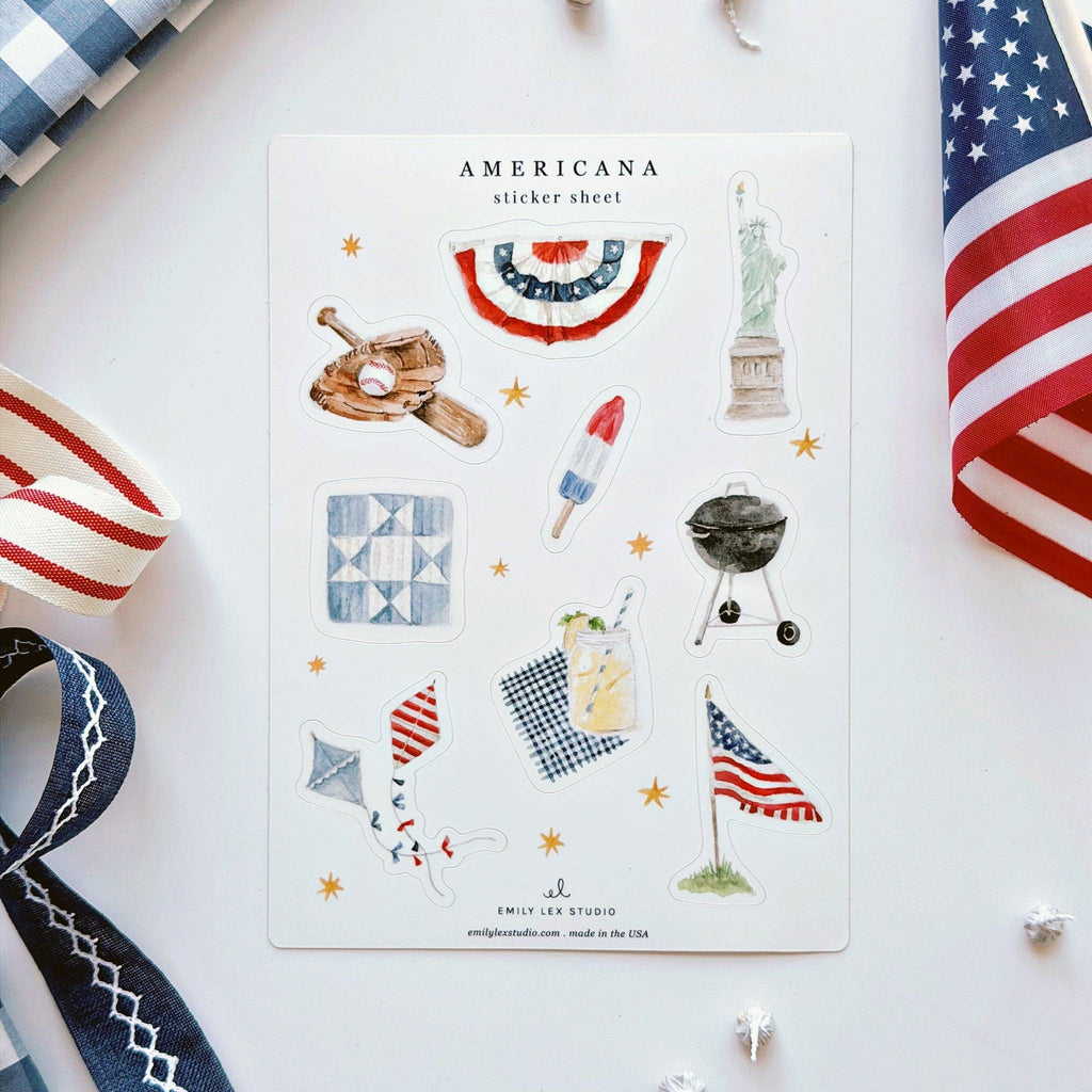 Americana sticker sheets