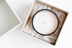 The Meadow Candle | Soy Wax Amber Glass Gold Foil Floral Box