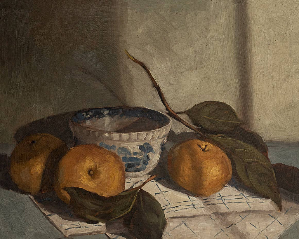 Asian Pears In Window Light Print