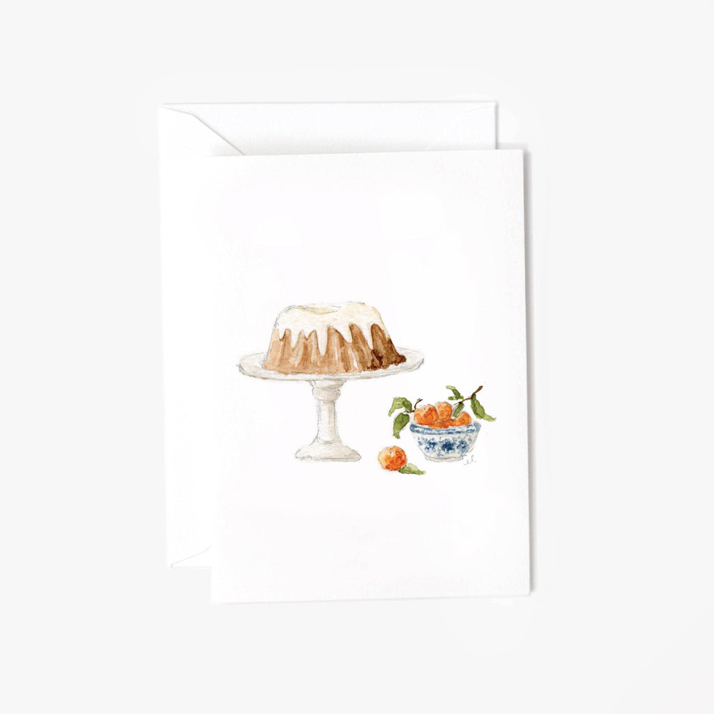 Bundt cake mini enclosure notecard