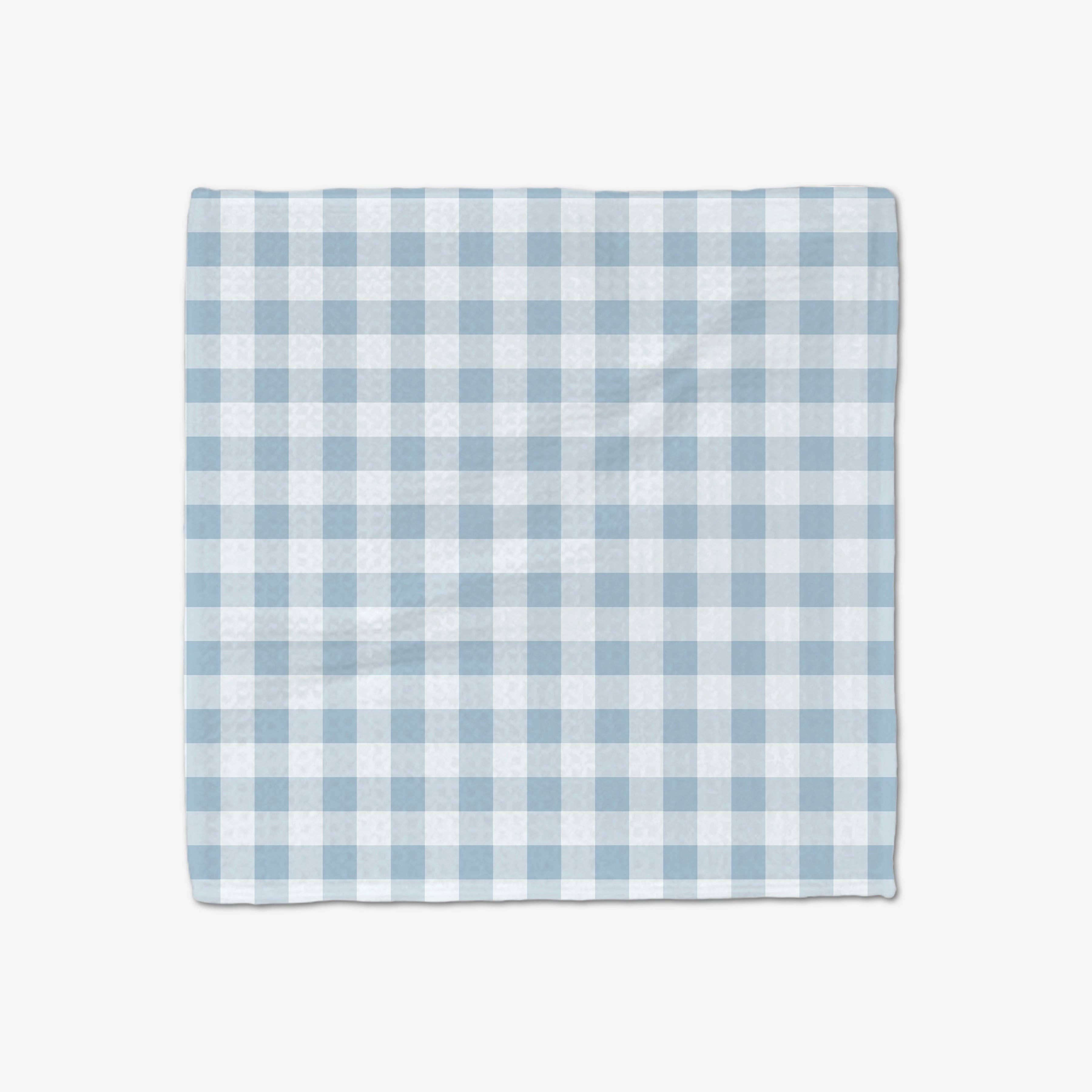 Blue Gingham Luxe Washcloth Set