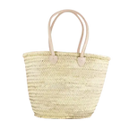 Straw Bag Handmade with leather, French Market