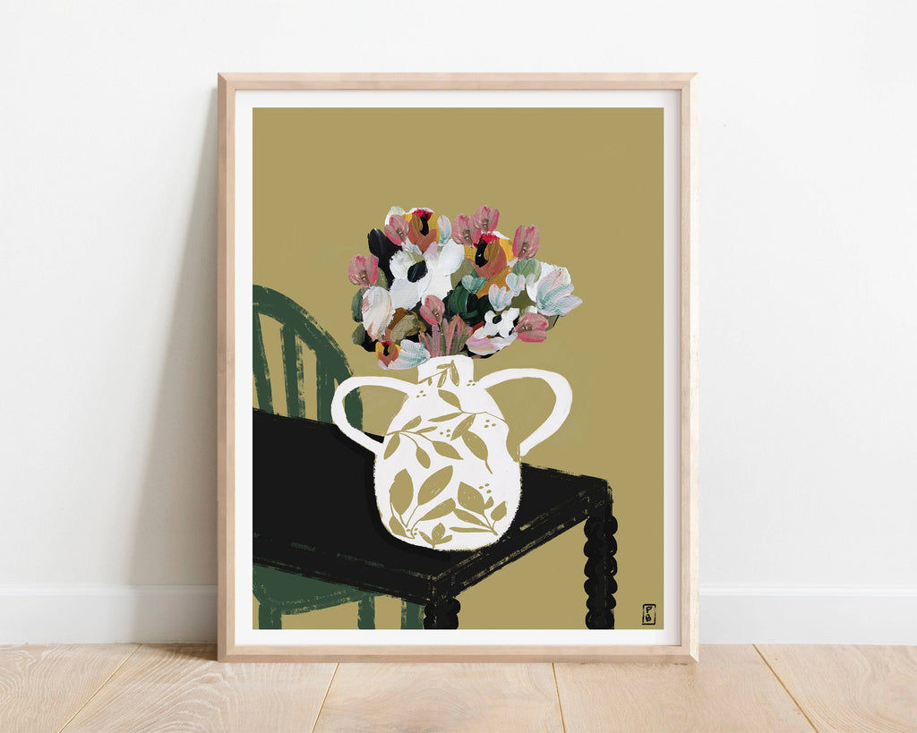 Floral Still Life Art Print: New England Giclée Wall Decor
