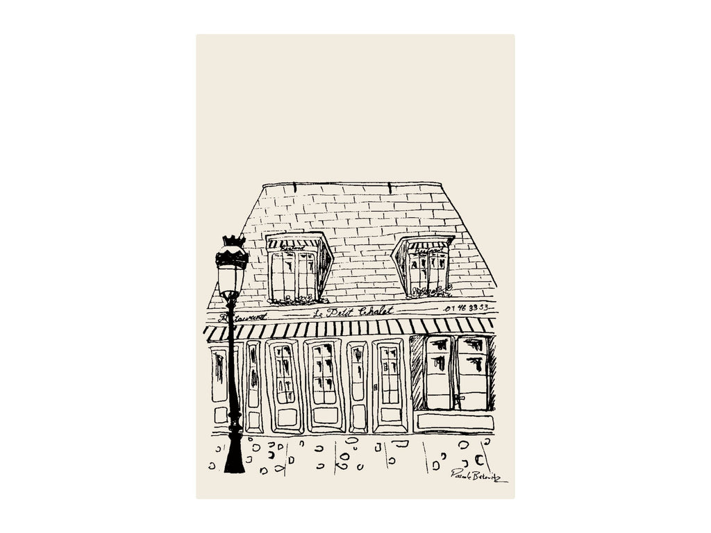 Le Petit Chateau, Paris, France, Giclée Fine Art Print