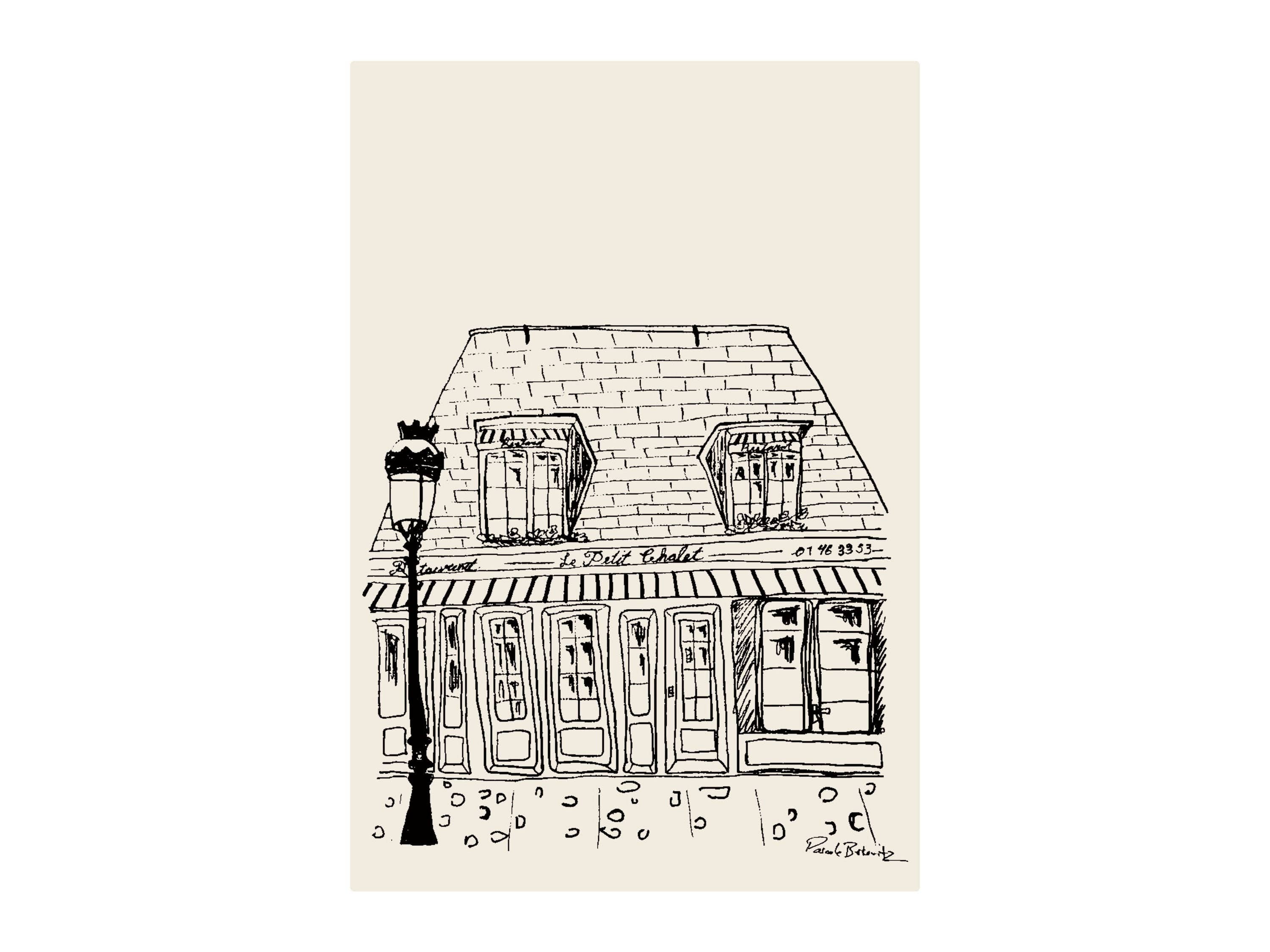 Le Petit Chateau, Paris, France, Giclée Fine Art Print