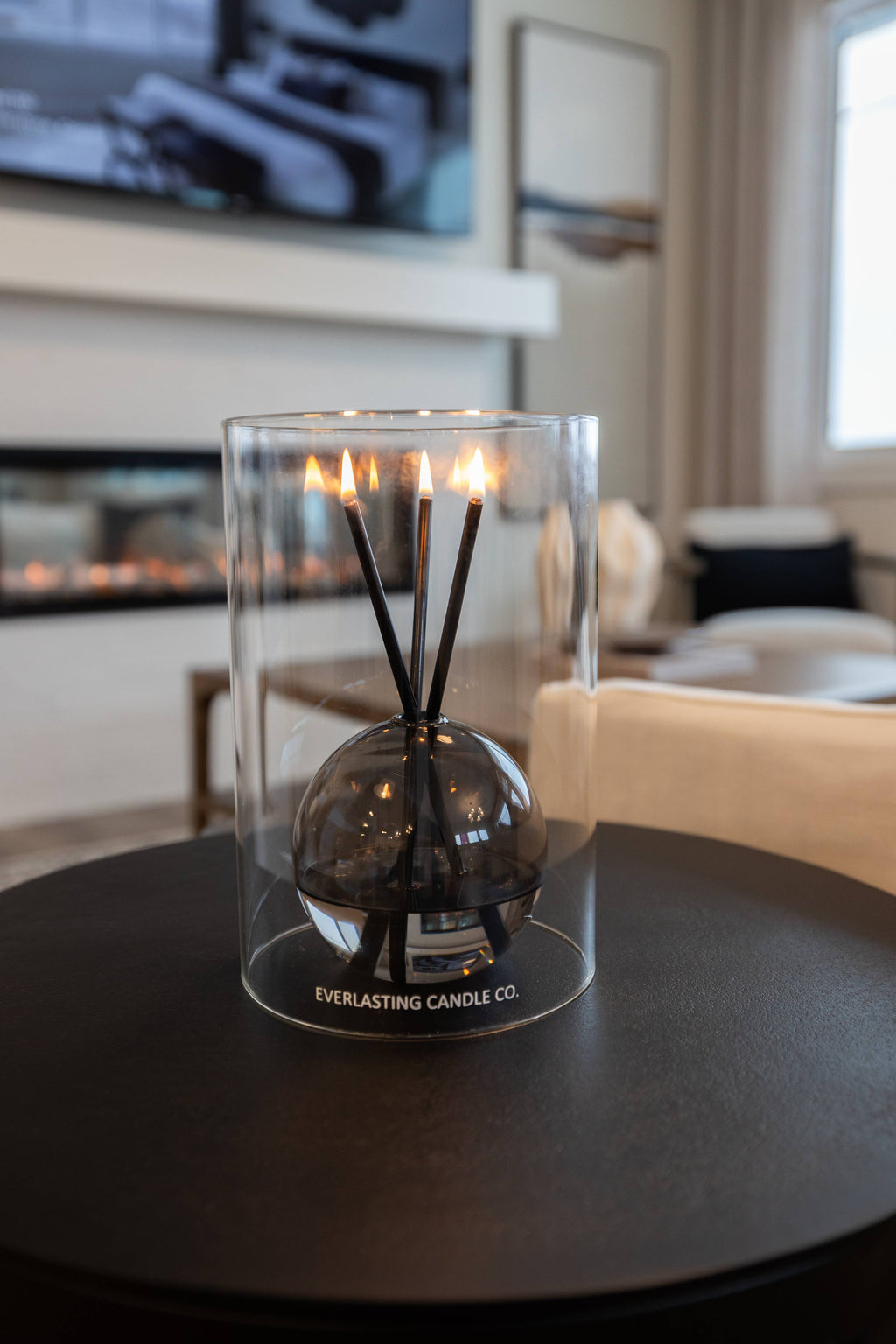 Glass Hurricane Vase for Candles – Clear