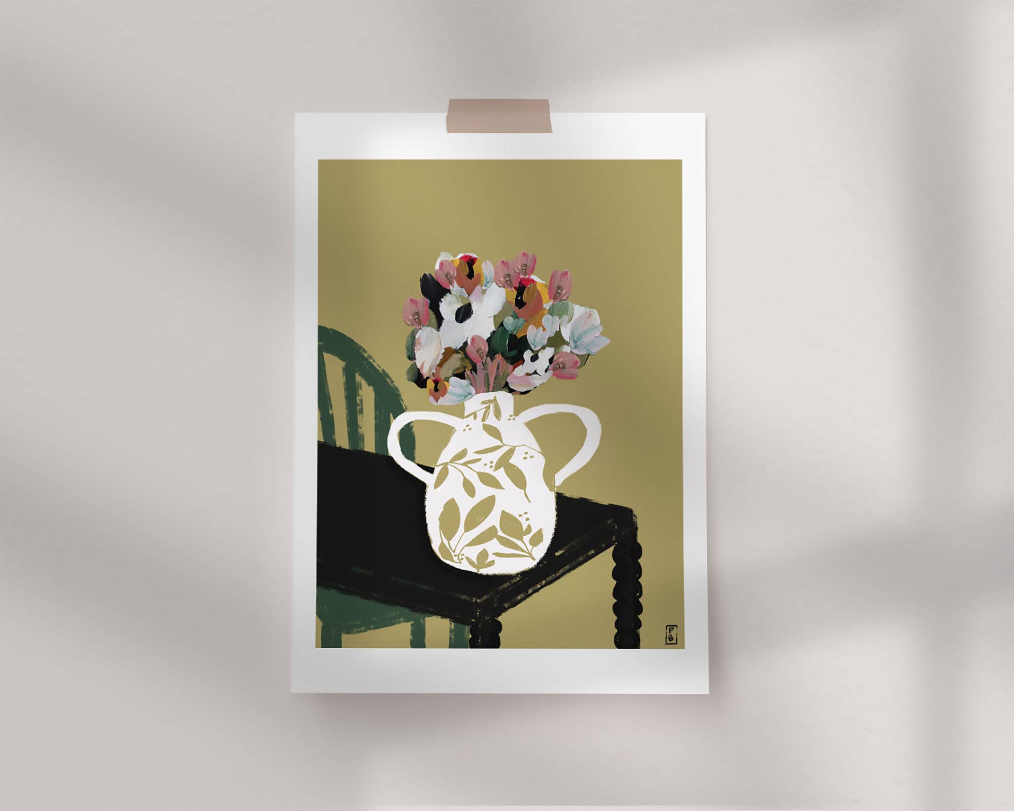 Floral Still Life Art Print: New England Giclée Wall Decor