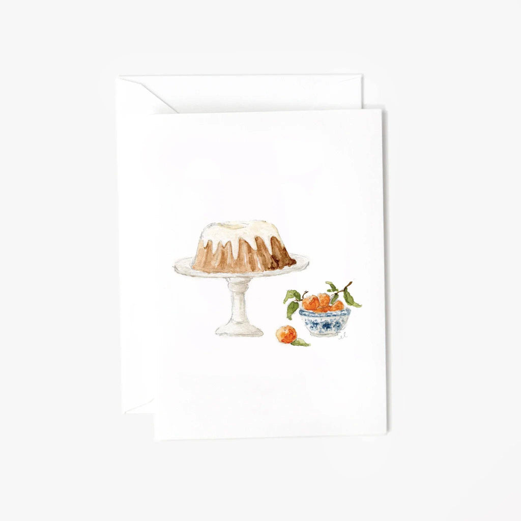 Bundt cake mini enclosure notecard