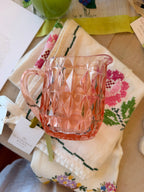 Pink Depression Glass Beverage Set - 6 Pieces