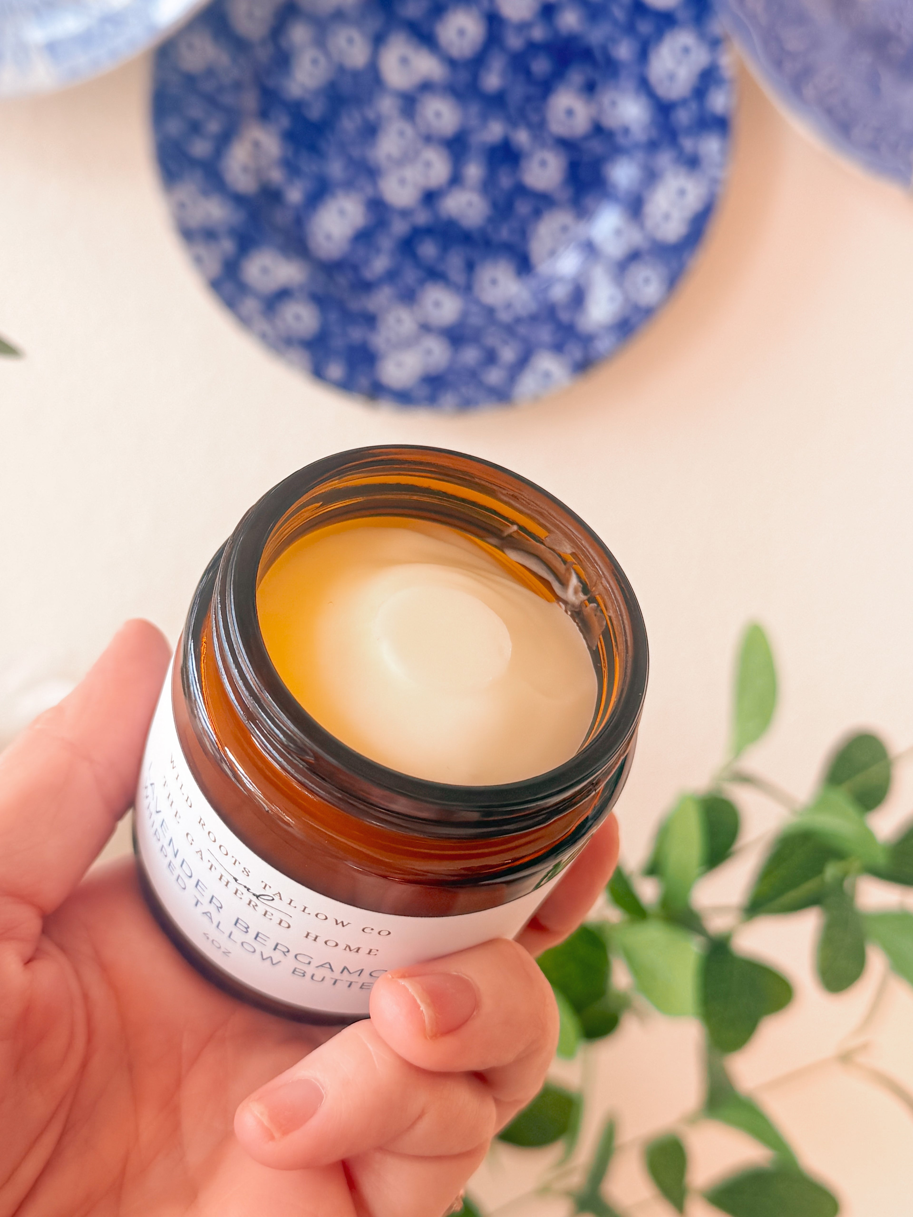 Lavender & Bergamot Tallow Body Butter | Calming Body Whip: 4oz