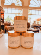 CITRONELLA + LEMON PEEL 10oz candle