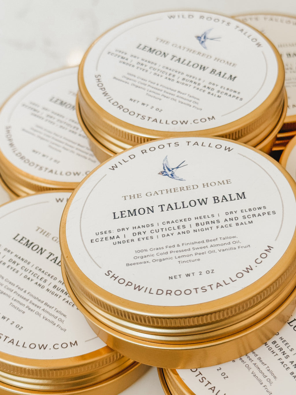 On-the-go Tallow, Lemon + Vanilla Tallow Balm