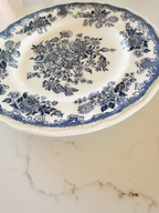 Vintage Kensington Ironstone "Balmoral" Blue & White Plate - 10"