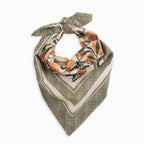 Flutterby Bandana | Orchard - Olive & Peach