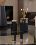 Concrete Safety Match Holder with Matches – Black