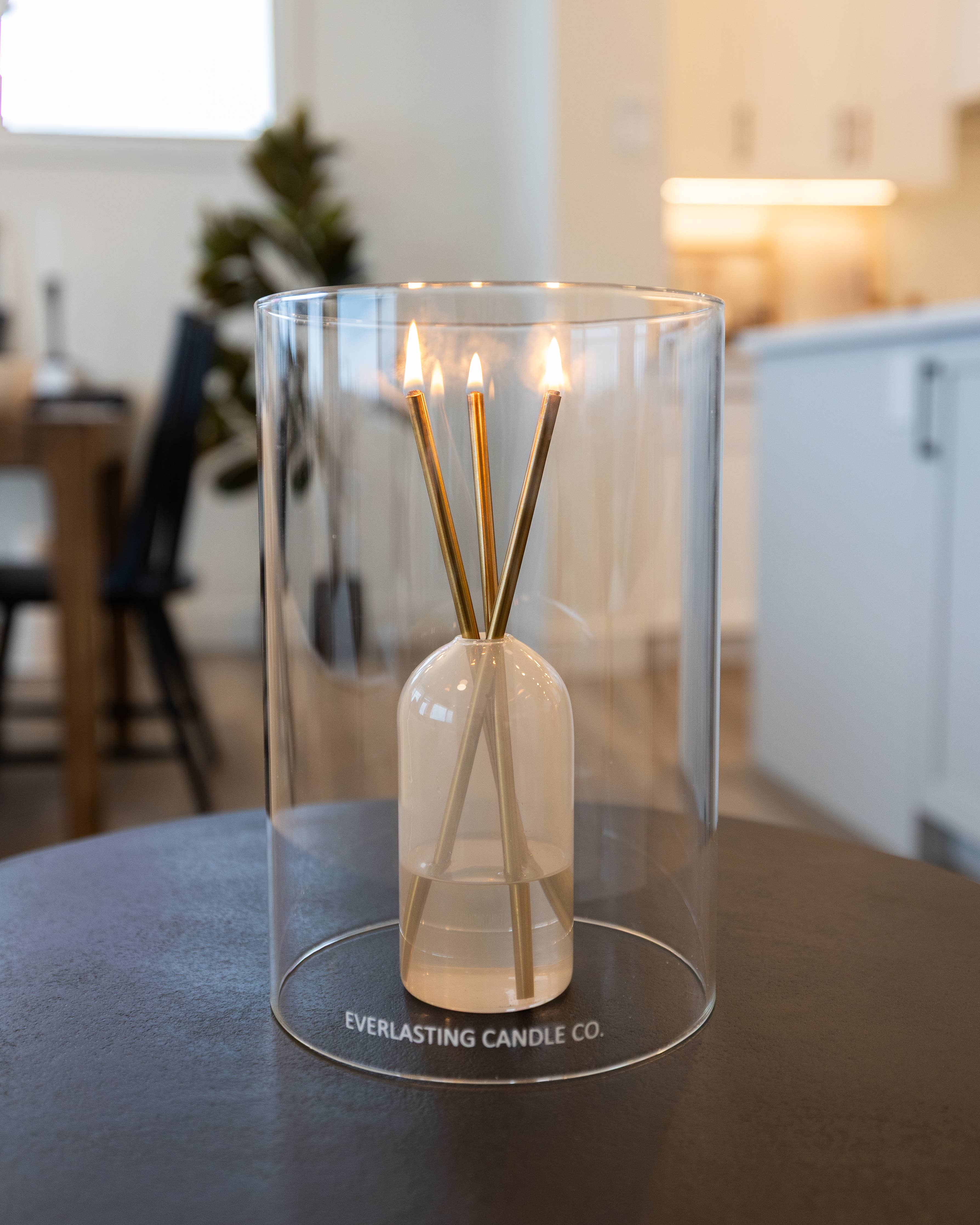 Glass Hurricane Vase for Candles – Clear
