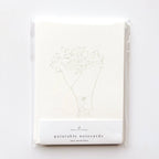 Love sweet love paintable watercolor notecard set