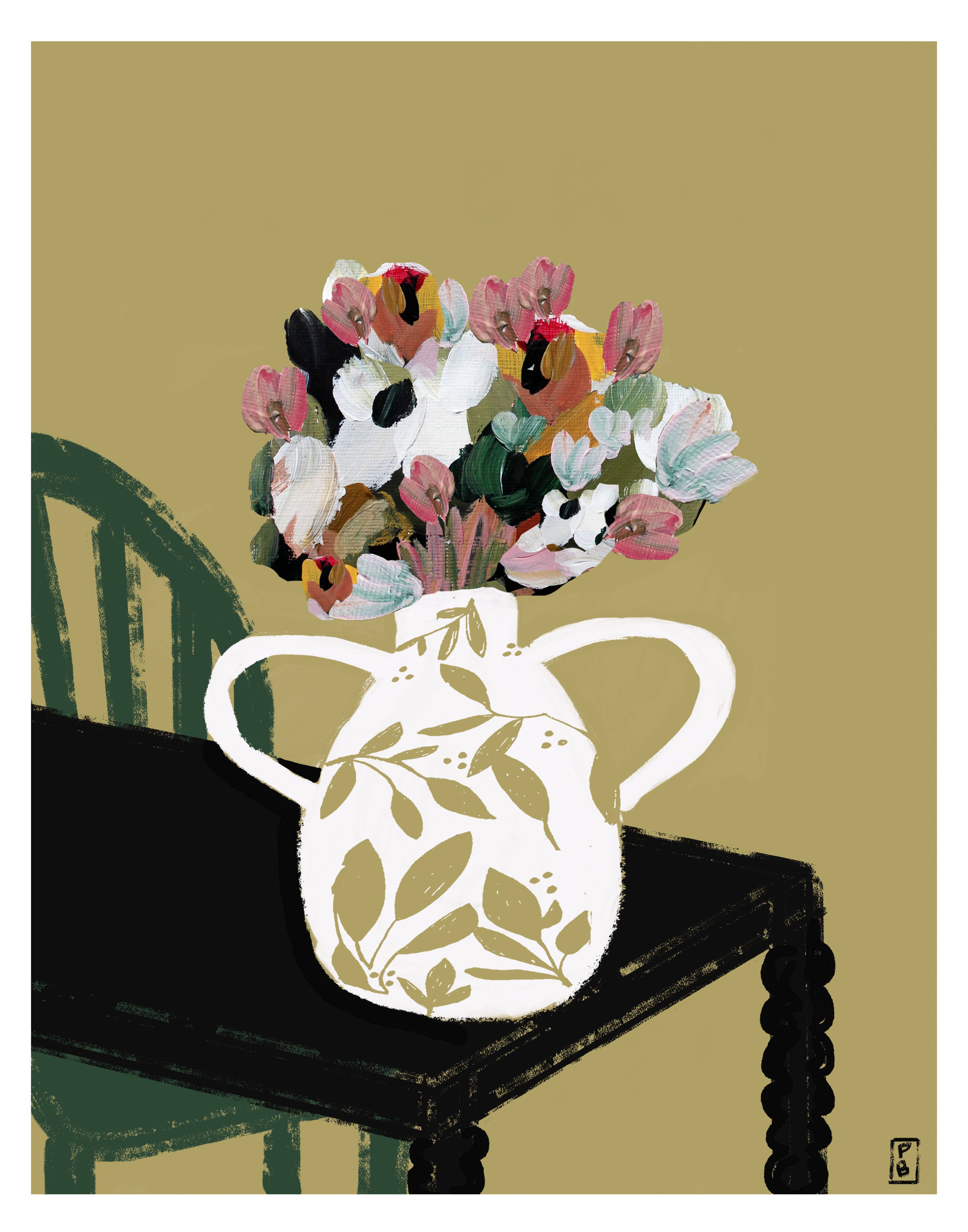 Floral Still Life Art Print: New England Giclée Wall Decor