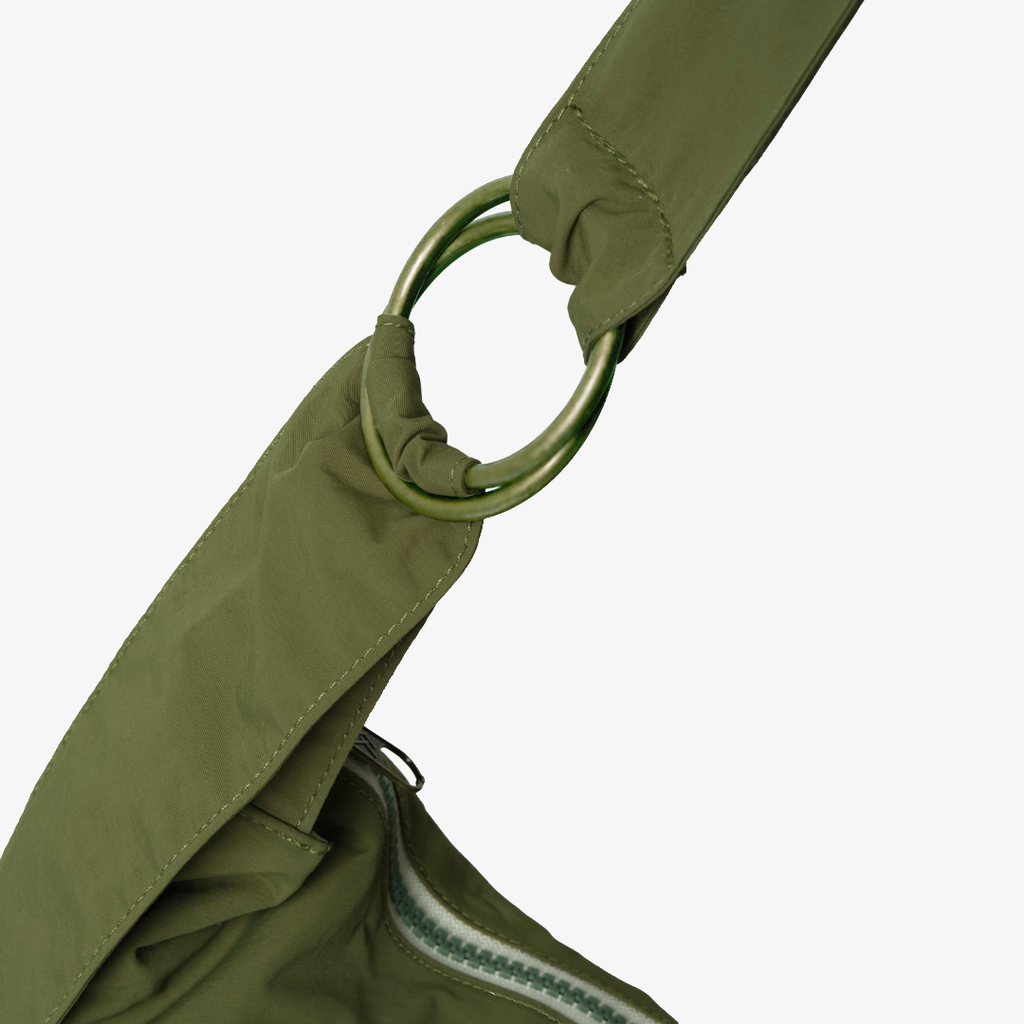 Olive - Small Slouchy Shoulder Bag