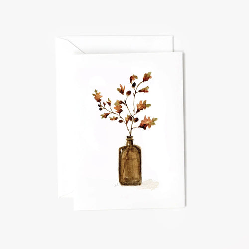 Acorn branch mini enclosure notecard