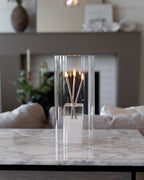 Glass Hurricane Vase for Candles – Clear