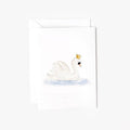 Swan mini enclosure notecard